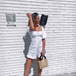 Reformation Seattle Dress (White)